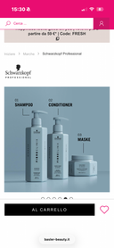 SCHWARZKOPF PROFESIONAL
CLINIX FIBERS Tratamiento Hidratante 250 ml